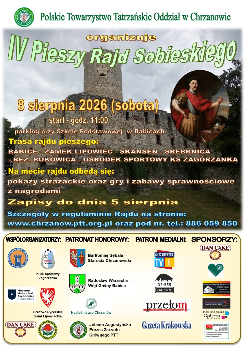 Plakat promujący rajd