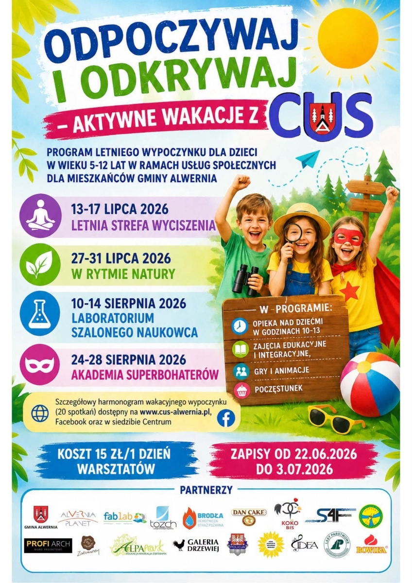 Plakat promujacy cykl wydarzeń