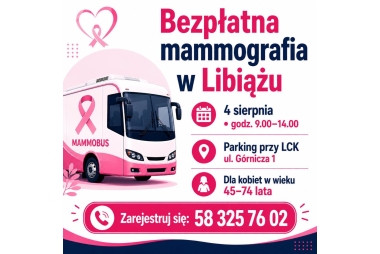 Bezpłatna mamografia w Libiążu - 04.08.2026