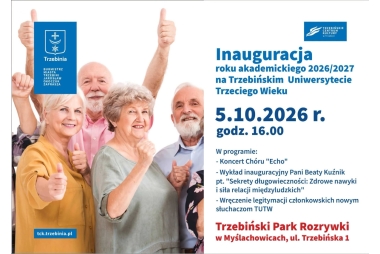 Inaguracja roku akademickiego 2026/2027 na Trzebińskim UTW