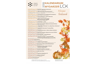 Kalendarium wydarzeń LCK - Wrzesień-Październik 2026