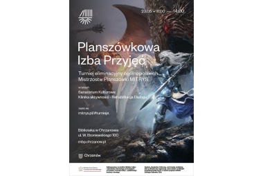 Plakat z postaciam fantasy promujący wydarzenie