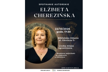 Spotkanie autorskie z Elżbietą Cherezińską