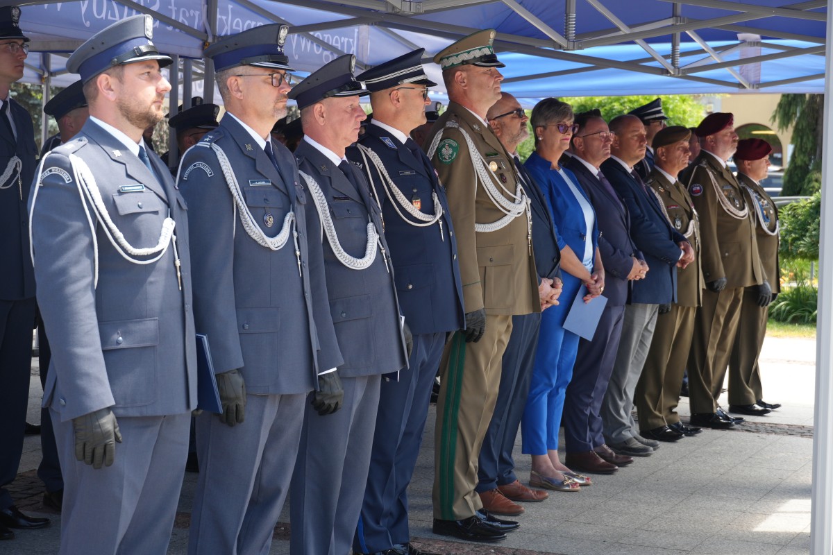 Obchody Święta Służby Więziennej na Rynku w Trzebini