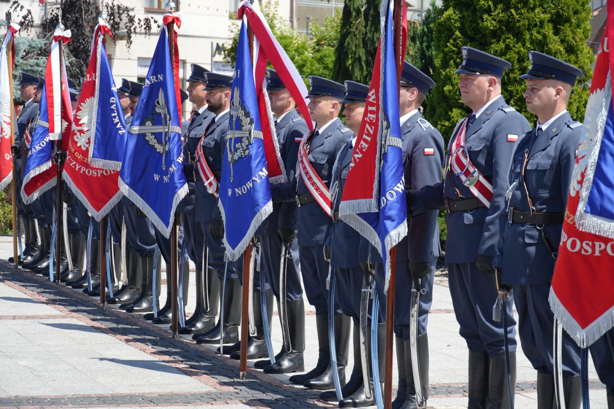 Obchody Święta Służby Więziennej na Rynku w Trzebini