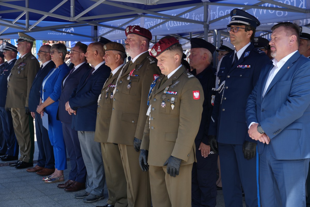 Obchody Święta Służby Więziennej na Rynku w Trzebini