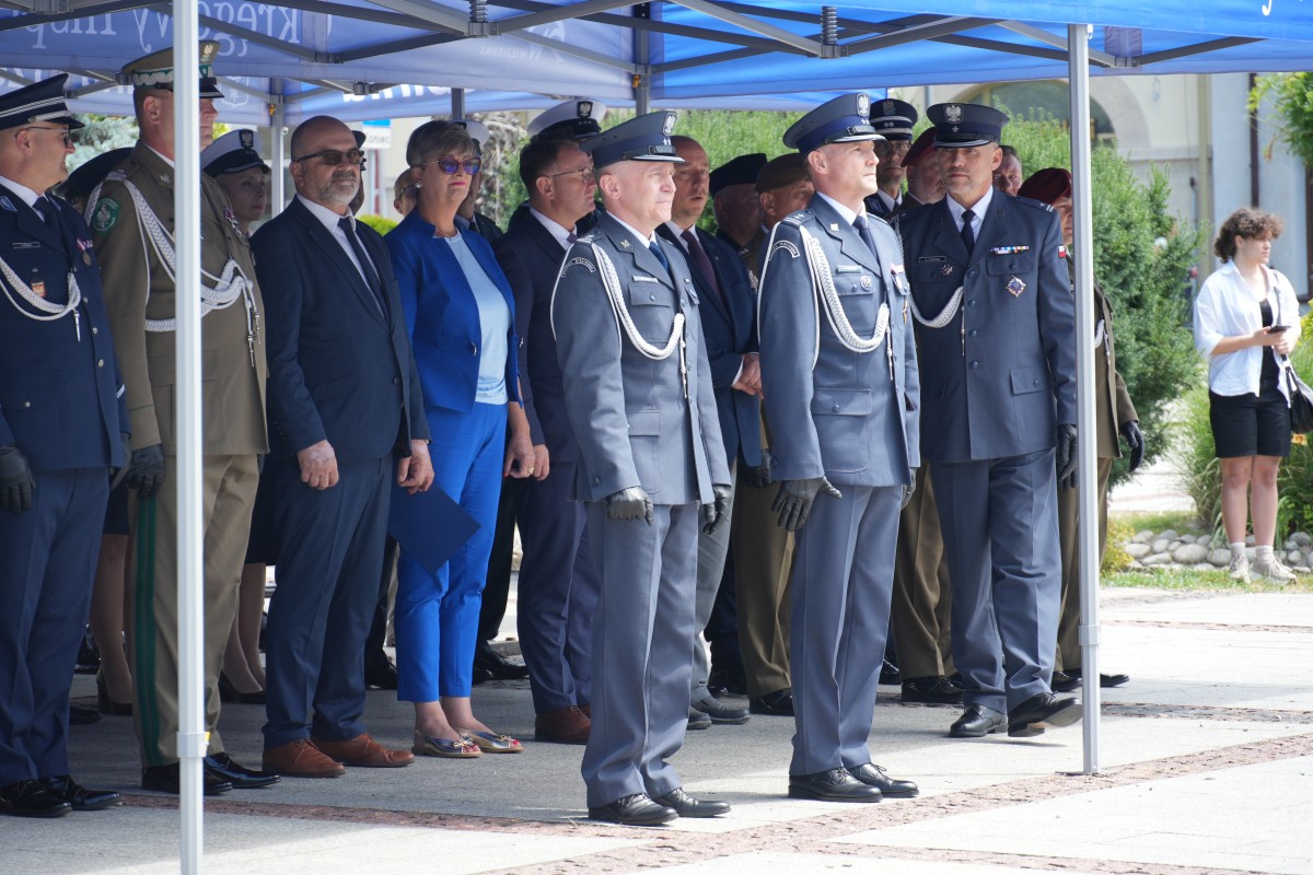 Obchody Święta Służby Więziennej na Rynku w Trzebini