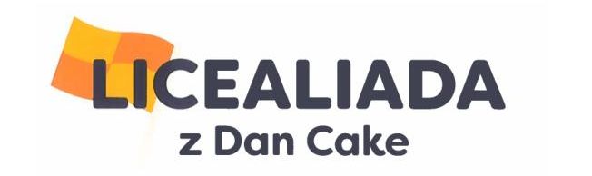 baner z napisem licealiada z dan cake