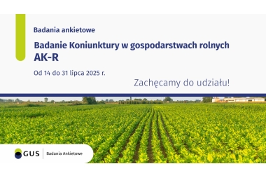 Grafika. Na górze pola tekstowe z treścią, na dole zdjęcie pola. W lewym dolnym rogu znajduje się logotyp.
