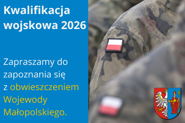 Grafika. Z lewej strony pole tekstowe, z prawej strony zdjęcie osób w polskich mundurach.