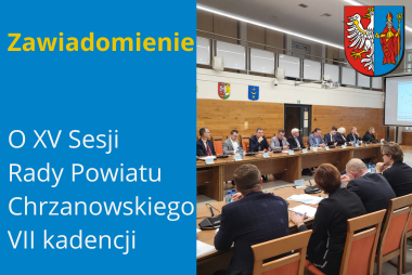 Grafika. Z prawej strony zdjęcie radnych podczas sesji. Wszyscy siedzą w dużej sali. Z lewej strony pola tekstowe z treścią. 