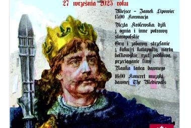 Na plakacie podobizna króla B. Chrobrego 