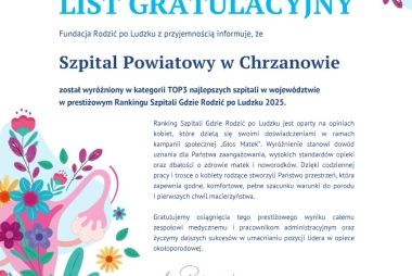 List gratulacyjny 