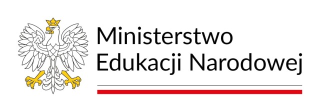 Orzeł państwowy obok napis: Ministerstwo Edukacji Narodowej.